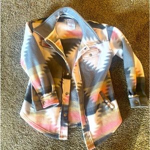 Girls Aztec dress shirt/jacket